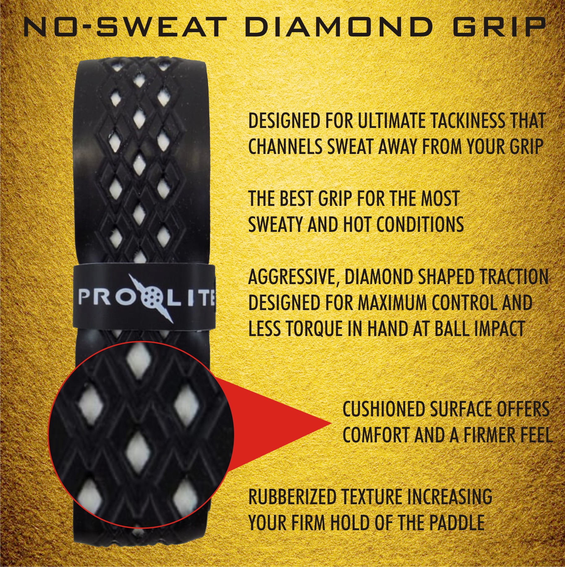 Prolite No Sweat Diamond Grip Pickleball Essentials