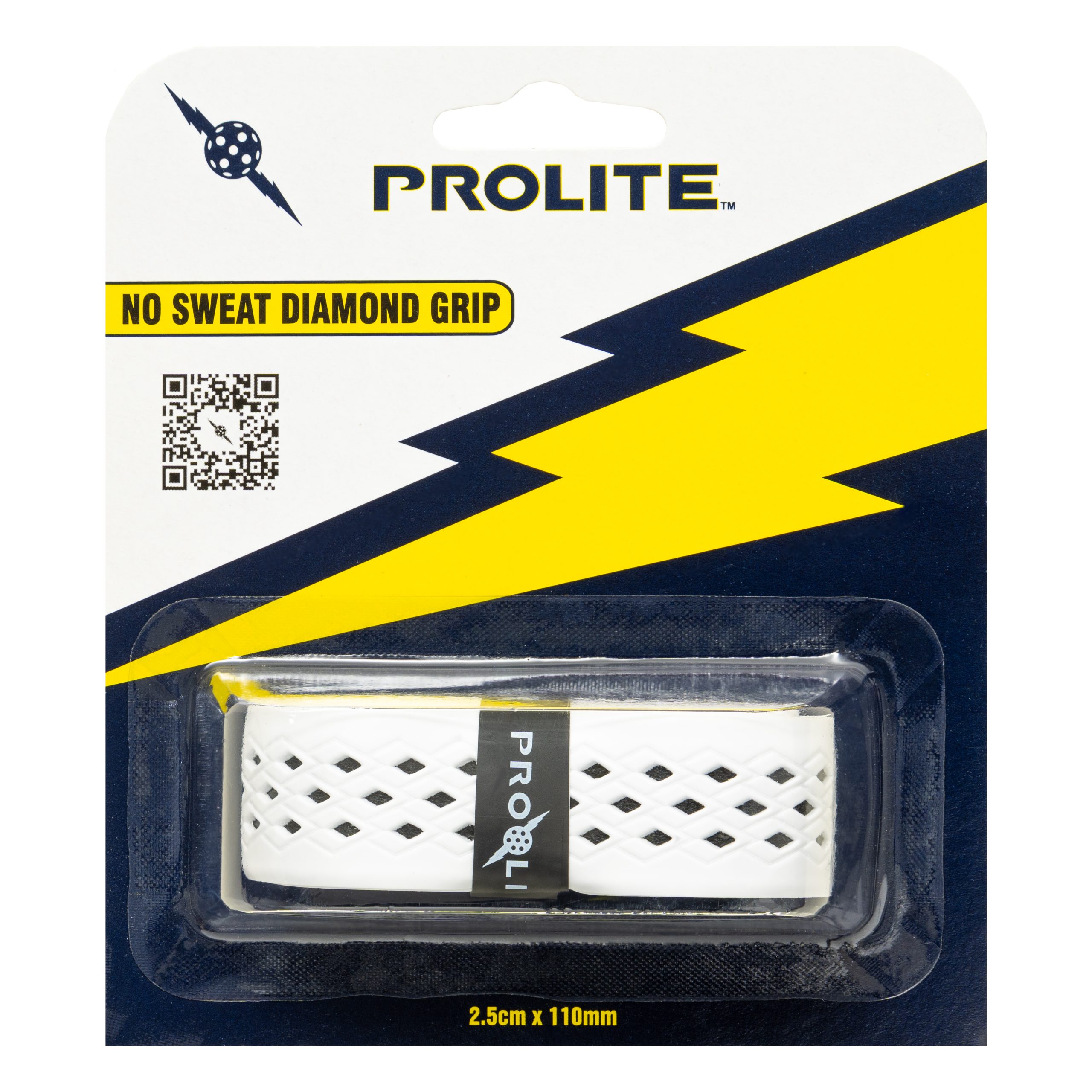 Pickleball Paddle No Sweat Diamond Grip - Base Colour White - Image 11