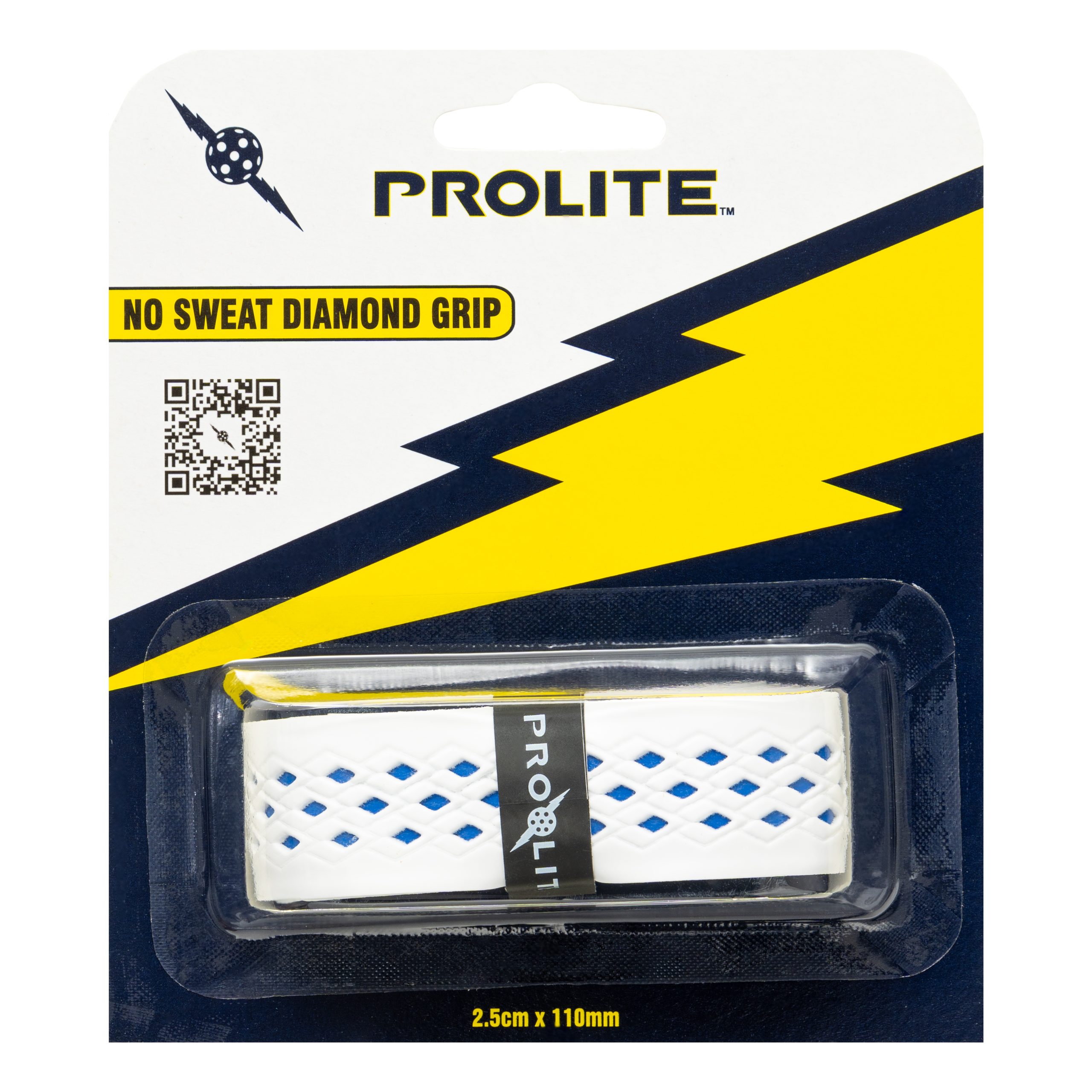 Pickleball Paddle No Sweat Diamond Grip - Base Colour White - Image 10