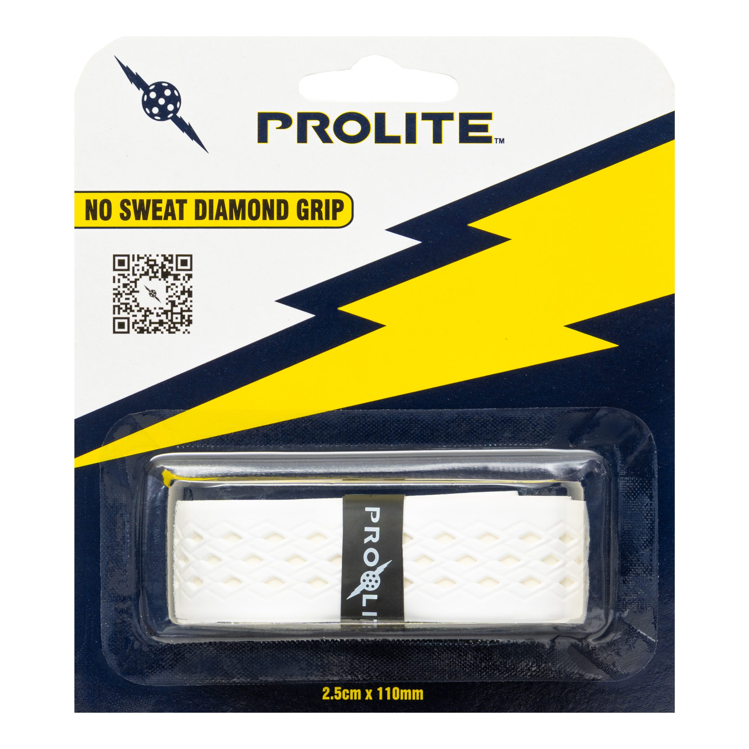 Pickleball Paddle No Sweat Diamond Grip - Base Colour White - Image 5