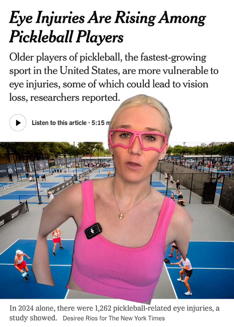 Kitchen Blocker Lens-Free Pickleball Eye Protection - Image 5